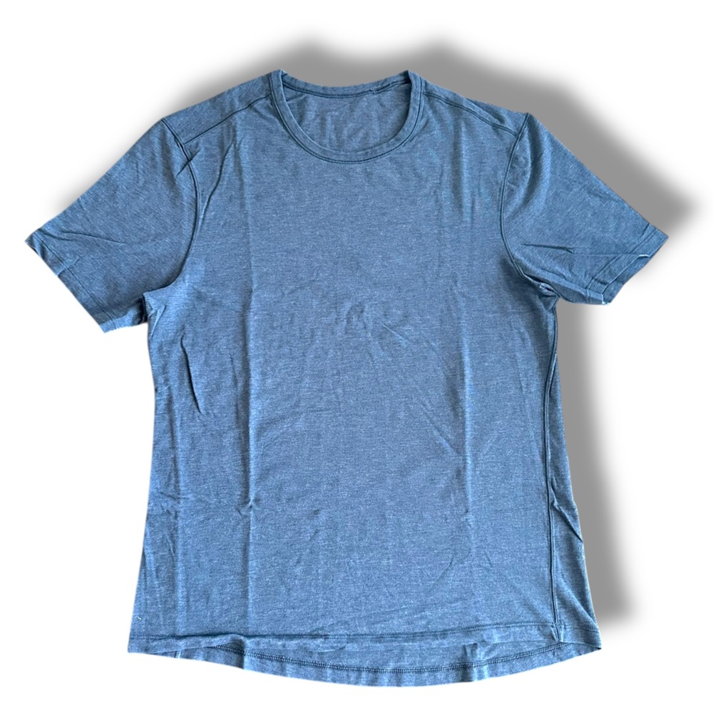 Lululemon the Fundamental Shirt Short Sleeve Men’s Blue Gym Running Athletic Tee